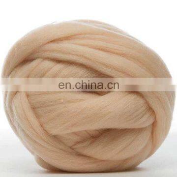 Cheap wholesale knitting fancy super chunky thick Australian merino polyester felt 100% roving alpaca cotton wool blended yarn