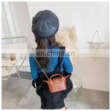 Korea kids small wings mini bag children pu leather one shoulder cross-strap change coin purse bags