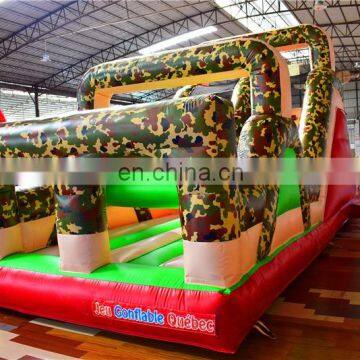 Kids Outdoor Camouflage Boom Camp Inflatable Bounce Course for Camping Area photo-6