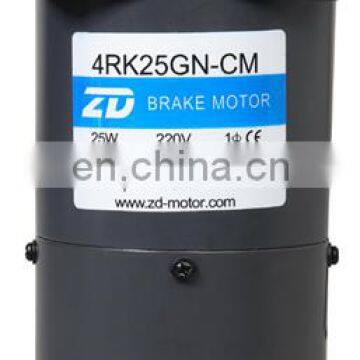 ZD ac motor , 4RK25GN-CM ,reversible motor with brake (80mm),220V 25W