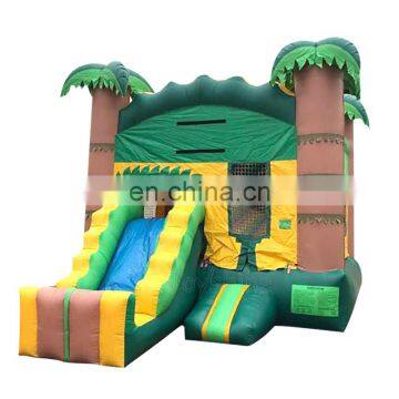 Inflatable Jungle Bounce House Commercial Kids Jumping Bouncy Castle With Water Slide