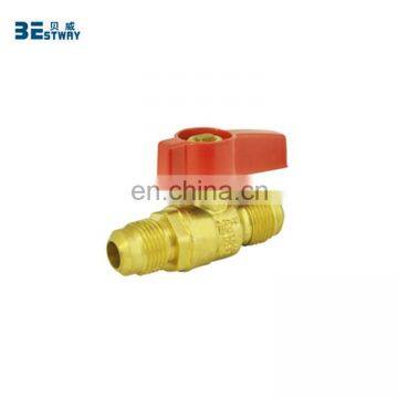 5/8 inch brass gas ball valve Flare x Flare with aluminum handle