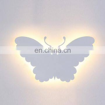 Lovely Butterfly shape modern creative acrylic led wall lamp for children room