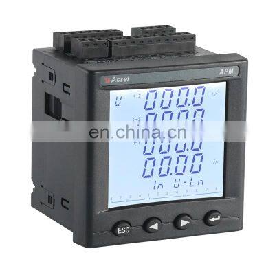 Acrel smart multi-function meter  inbuilt communication ehernet APM800/MCE  three phase panel installation  energy meter