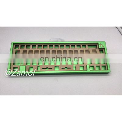 CNC machining 6061Anodize 65% keyboard Brass  Aluminum mechanical keyboard case rapid prototype custom CNC keyboard service