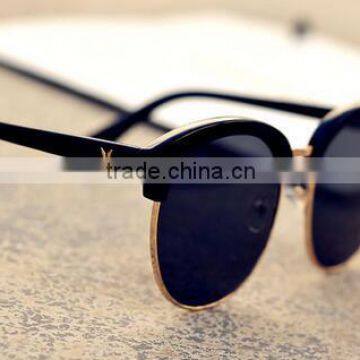 2016 Round Frame Oversize Cat Eye Reflective UV400 Sunglasses photo-6