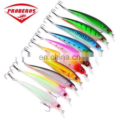 10Color plastic false bait11cm/13.77gFishing gear wholesale sinking depth 2.5-3m saltwater minnow lure