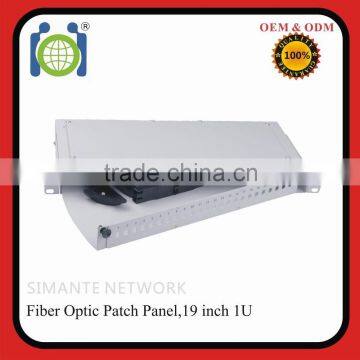 Fast delivery unloaded 24 Port Optical Fiber Adapter patch panel