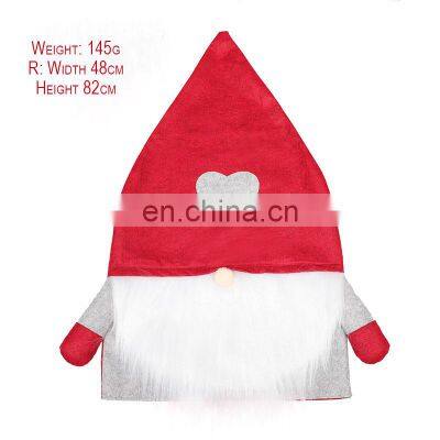 Premium Luxury Grey Red Restaurant Event Hotel Elegant Universal Outdoor Christmas Chair Cover photo-5