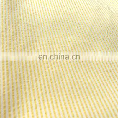 2022 Wholesale Fabric China Stripe Seersucker Polyester/Cotton Fabric photo-2