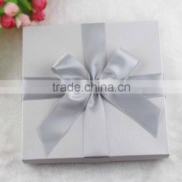 Customized Silk Folio With Paper Box Ribbon Exclusive Invitation Cards photo-4