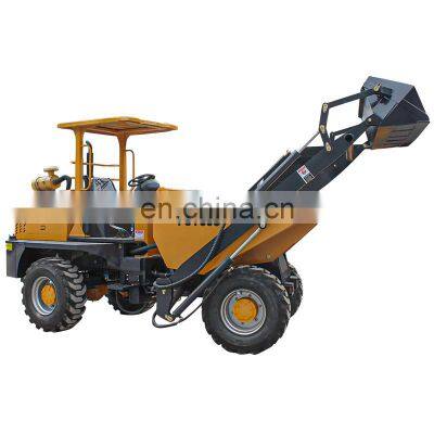 Mining use track dumper china mini wheel site dumper with front loader