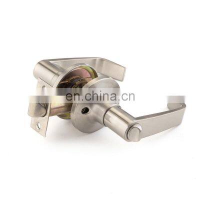 Factory price safty zinc alloy residential apartment door lever handle tubular entrance privacy passage lock