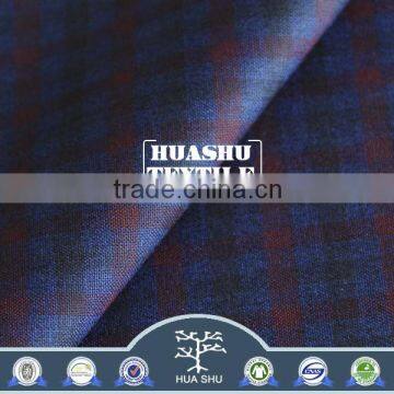 Hot selling wholesale Eco-friendly TR checked fabric for men's suit