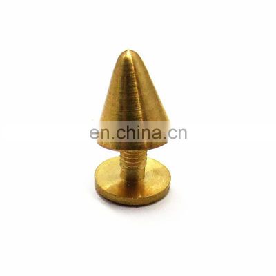 8mm Copper Cone Rivets Decorated Metal Rivets Leather Belt Rivets