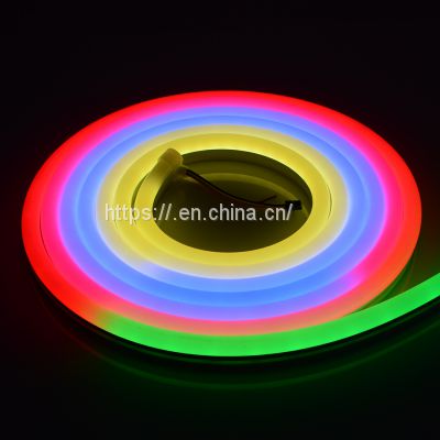 WS2811 Addressable Led Neon Silica Gel FlexibleLED Neon Flex Round Type Strip Light Rgb Led Neon Ws2811