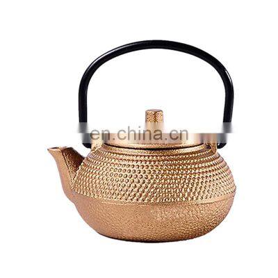 Beauty And The Beast Wholesale Moroccan Gold Element Ceramic Cast Iron Teapot And Cup Set For One photo-3