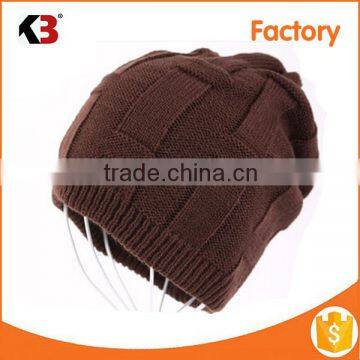 2015 wholesale knitted reversible oversized beanie hat