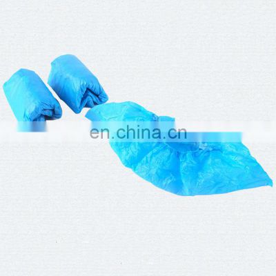 Disposable plastic PE CPE overshoe wholesale manufacturer blue color waterproof shoe cover