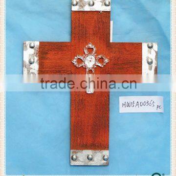 wholesale decorative vintage wood craft crosses for home&garden decor. HW15A00365