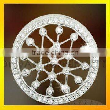 fashional design hot selling wheel shape 925 sterling pendant with prompt delivery paypal acceptable