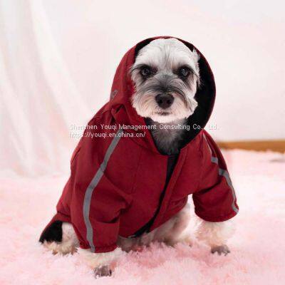 Winter Thicken Reflective Pet Clothes/ Warm Reflective Dog Clothes/ Reflective Dog Sweater