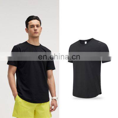 Blank Custom Logo Quick Dry Polyester Short Sleeve Loose Casual Men Workout Gym Sports Activewear Athletic T Shirt Running photo-5