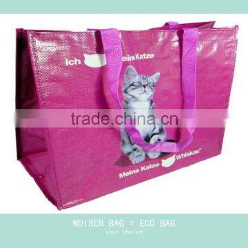 professional cheap price full color printing eco bopp pp woven bag