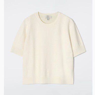 Standard version of Merino wool blended short-sleeved T-shirt 2025 spring new product
