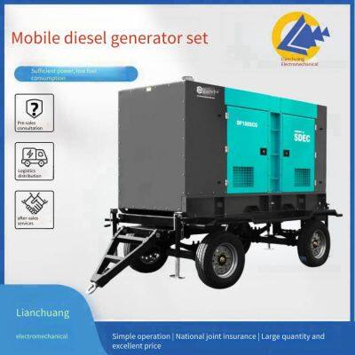 Weichai Power 100kva Mobile Diesel Generator Set, Movable Backup Type