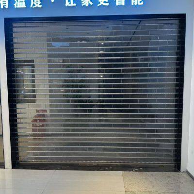 PVC Crystal Roll Curtain Door｜Dust-Proof Shop Partition｜Elegant & Transparent