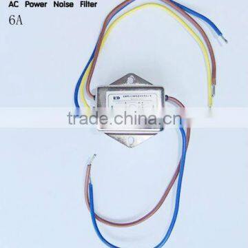 AC power noise filter 6A high efficiency noise filter