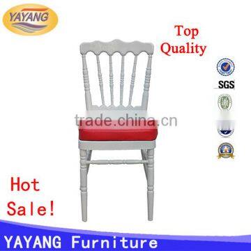 Modern commercial metal dining restaurant white Napoleon chair wedding for rental in hotel furniture