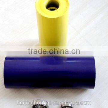 Steel conveyor belt roller idler for material handling equipment