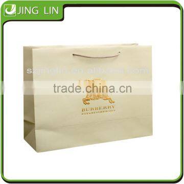 name brand luxury custom gold stamping paper shopping bags