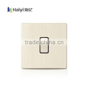 Widely Use Hot Sale Golden 1 Gang 1 Way Push Button Switch