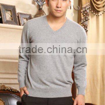 men's v neck pure Cashmere knits pullover