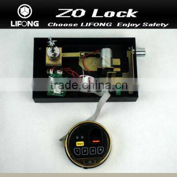 Electronic safe fingerprint lock mechanism