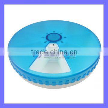 100Pieces Pill 100mm Diameter PP 7 Days Pill Storage Boxes for Family