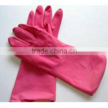 Latex rubber long household gloves