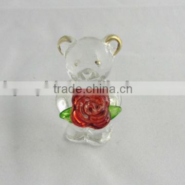 Bear Shaped Glass Craft Gift