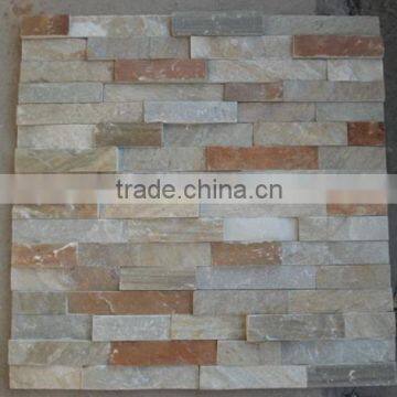 slate ledge stone wall panel