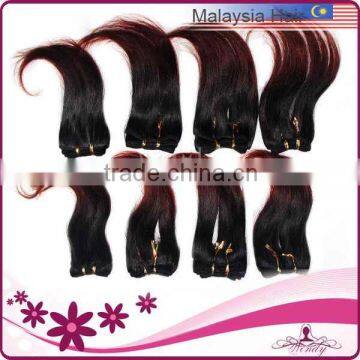 Perfect Constructed No Shedding Two Color Ombre Malaysian Wholesale Human Hair