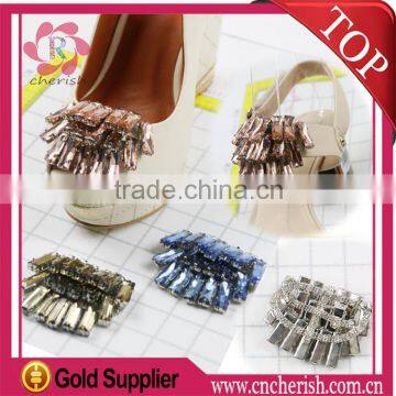 Fashion hight quality rhinestone shoe buckles,6.5X5cm customize decorative