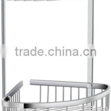 Stainless steel bathroom double corner basket shelf , stainless steel wire shelf,shower shelf