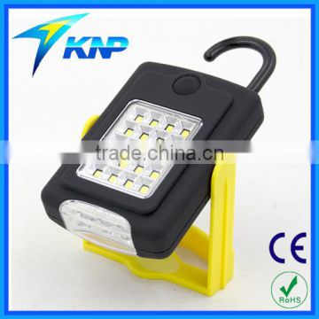 Powerful Rotating Magnetic 3LED + 3W COB Work Light With Hook