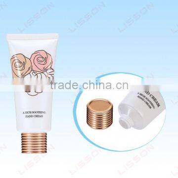 D35mm Hand Cream PE Tube with Eletrified Aluminum Cap