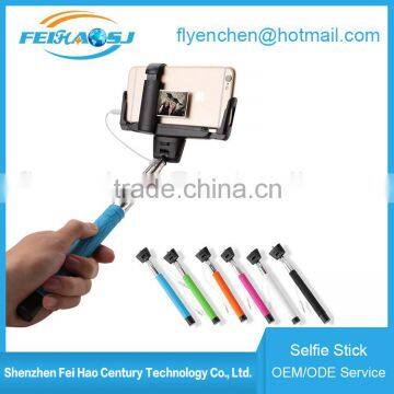hot selling colorful selfie stick without charging monopod selfie stick instructions D09