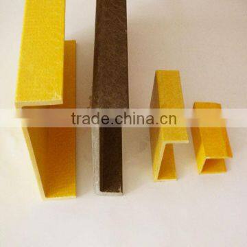 pultrusion fiberglass channel profile, frp c channel beam