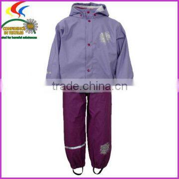 2014 new design kids rainsuit